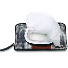Load image into Gallery viewer, Travel Wipes Case - Coffee & Cream